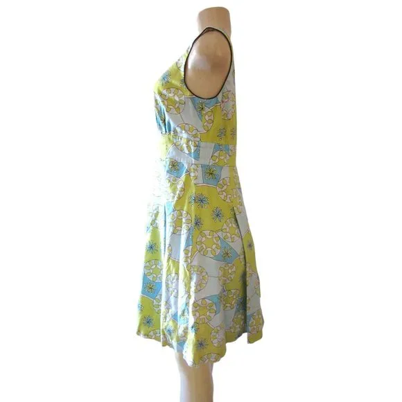 Becky & Max Colorful Floral Lime Green Sleeveless Sundress in Size 8 - Picture 3 of 6